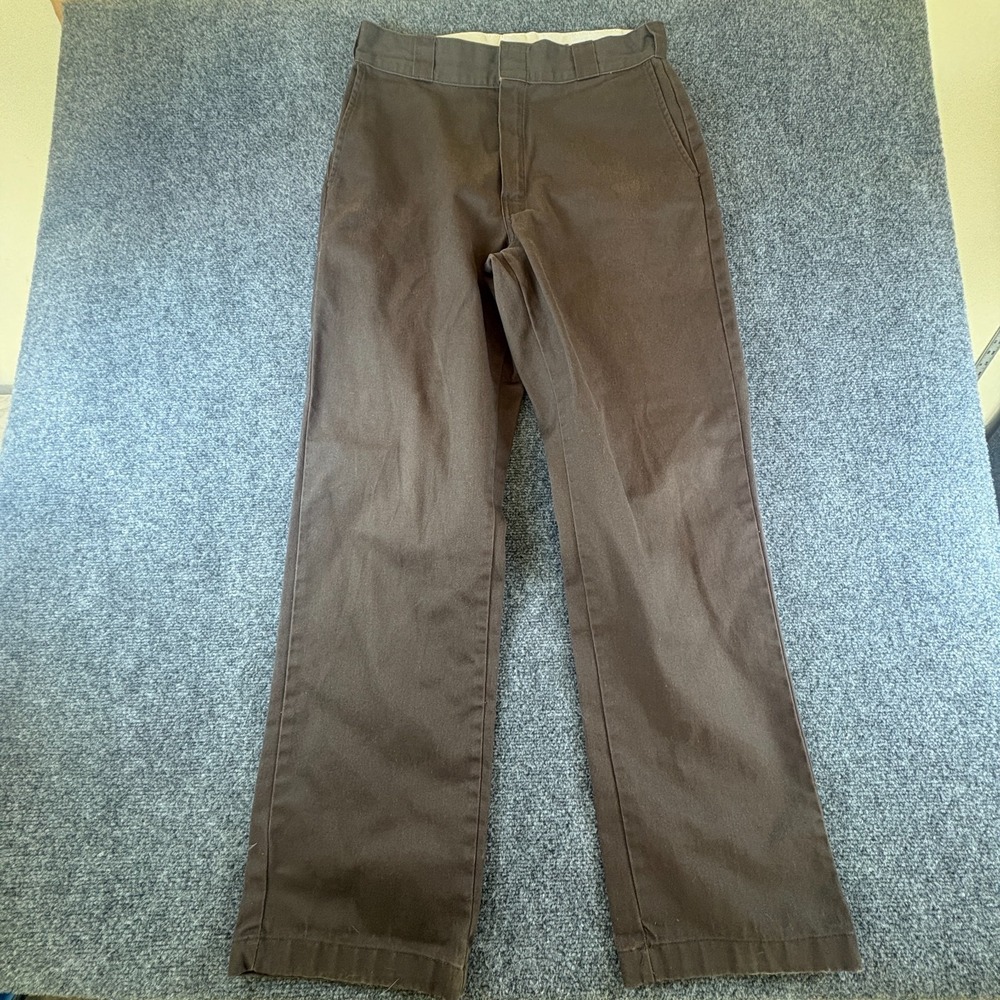 Dickies‎ 874 Work Pants Mens 32x32.5 Brown Original Fit Mid Rise Straight Leg